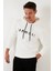 Pamuklu Baskılı Kapüşonlu Slim Fit Sweat Erkek Sweat 5905238 3