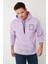Slim Fit Baskılı Kapüşonlu Kanguru Cepli Pamuklu Sweat Erkek Sweat 5414015 3