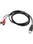 USB Bir Erkek Tak 2 Rca Dişi Kablo Ses Video Adaptörü Tv DVD Konektörü (Yurt Dışından) 5