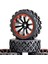 F Fityle 75MM Rc Lastikler ve Tekerlekler Jantlar Wltoys Için 12MM Hex Hub 144001 On / Off Road - F (Yurt Dışından) 3