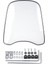 Windproof Clear Ön Cam Rüzgar Saptırma Muhafız Motosiklet Atv (Yurt Dışından) 3