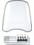 Windproof Clear Ön Cam Rüzgar Saptırma Muhafız Motosiklet Atv (Yurt Dışından) 4