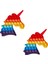 Unicorn Gökkuşağı Pop It Fidget Oyuncak 1