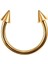 Cerrahi Çelik Gold Spayk Piercing-Tragus, Helix, Halka Çapı 6mm-1 adet 1