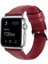 Apple Watch Uyumlu 38-40MM KRD10 Deri Kordon Kırmızı 1