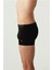 Erkek 3 Lü Likralı Coton Siyah Boxer 80097 2