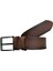 Deri 2'li Set 4.5 cm Kot, Spor Kemer Siyah, Kahverengi 4