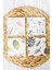 10X10 cm Limra Doğal Taş Uv Baskılı 4'lü Set Dekoratif Hediyelik Bardak Altlığı - Yaprak Baskılı 2