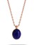 Lapis Lazuli Taşlı Rose Gümüş Kolye 1