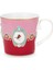 Love Birds Büyük Boy Mug, Kırmızı - Pembe 250 ml. 1