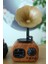 B5 Nostaljik Mini Retro Dizayn Gramafon Radyo USB Aux Bluetooth Radyo 1