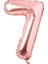 Rakam Folyo Balon 7 Rose Gold Renk 100 cm - 40" 1