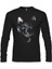 Cat In Blue Siyah Erkek Sweatshirt 1