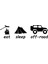 | Eat Sleep Off-Road | Araba Laptop Duvar Folyo Sticker 30 x 9 cm 1