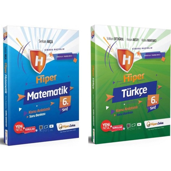 Hiper Zeka Yayınları Hiper Zeka 6.sınıf Matematik-Türkçe Kitabı