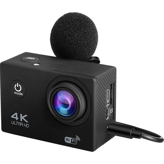 Ihome Mikrofonlu Spor Kamerası 4K Ultra Net Video Kamera (Yurt Dışından)