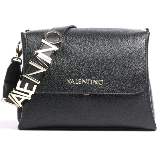 Mario Valentino Siyah Mıknatıslı Kadın Çapraz Çanta