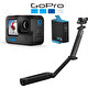 GoPro HERO10 Aksiyon Kamera Selfie Seti (Hero10 Black Kamera + 3-Way 2.0 + Yedek Batarya)