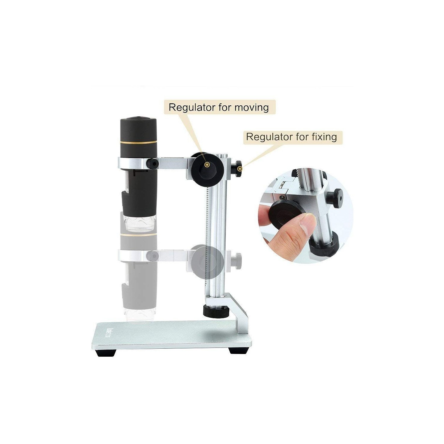 Koolertron USB Digital Microscope 8 LED 1X-500X Real 2MP Continuous Zooming Endoscope Magnifier Video Camera with Lifting Holder 