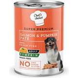 Chefs Choice Somon Balıklı ve Balkabaklı Kıyılmış Yetişkin Köpek Konservesi 400 gr