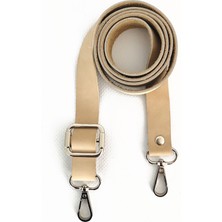 Alfa Tasarım Atölyesi Deri Çanta Sapı Gümüş (120 Cm) - Kemik Rengi