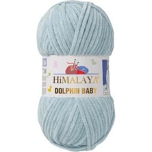 Himalaya Dolphin Baby Kadife Örgü Ipi - 80347 Küf Yeşili