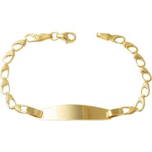 Bilezikci Kalemli Halkalar Altın Çocuk Künyesi