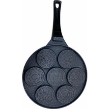 Ritim Concept Granit Yüz Emojili Pankek Tava 28 cm. Döküm Granit Pankek Tavası
