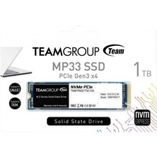 Team 1tb MP33 1800-1500MB-S Nvme Pcıe M.2 SSD Disk