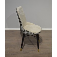 Sualar Home Zeen Sandalye Zigzag Krem