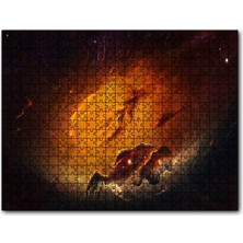 Cakapuzzle Kızıl Nebula ve Yıldızlar 120 Parça Puzzle Yapboz Mdf (Ahşap)