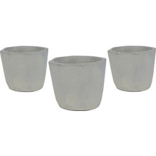 Echo Pot Toygar Serisi Gri Saksı 3 Adet
