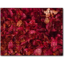 Cakapuzzle Kızıl Sonbahar Yaprakları 120 Parça Puzzle Yapboz Mdf (Ahşap)