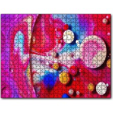 Cakapuzzle Küreler Hücreler ve Renk Topları 120 Parça Puzzle Yapboz Mdf (Ahşap)