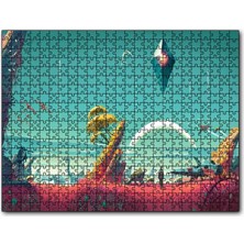 Cakapuzzle No Man's Sky Medeniyet Kompozisyon 120 Parça Puzzle Yapboz Mdf (Ahşap)
