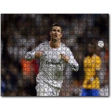 Cakapuzzle Christiano Ronaldo Real Madrid Gol Sevinci 500 Parça Puzzle Yapboz Mdf (Ahşap)