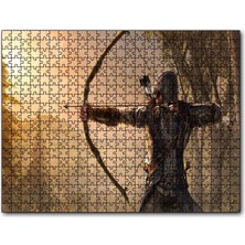 Cakapuzzle Assassins Creed Okçu Savaşçı ve Orman 120 Parça Puzzle Yapboz Mdf (Ahşap)
