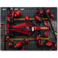 Cakapuzzle Formula 1 Pitte Kuşbakışı Görünüş 120 Parça Puzzle Yapboz Mdf (Ahşap)