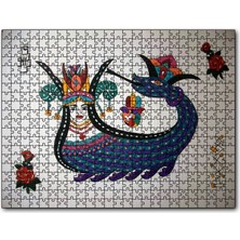 Cakapuzzle Şahmeran Çizimi 120 Parça Puzzle Yapboz Mdf (Ahşap)