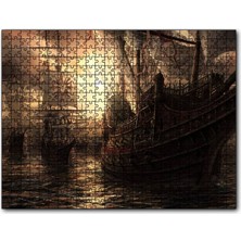 Cakapuzzle Korsan Gemileri Jolly Roger 120 Parça Puzzle Yapboz Mdf (Ahşap)