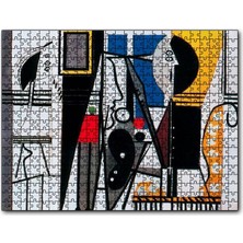 Cakapuzzle Painter And Model 1928 By Pablo Picasso 120 Parça Puzzle Yapboz Mdf (Ahşap)