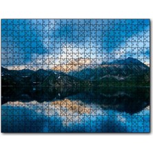 Cakapuzzle Karlı Dağlar ve Berrak Göl 255 Parça Puzzle Yapboz Mdf (Ahşap)