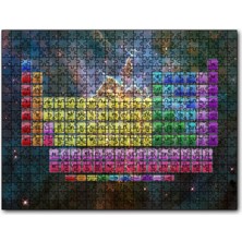 Cakapuzzle Periyodik Cetvel Galaksiler Arkaplan 120 Parça Puzzle Yapboz Mdf (Ahşap)
