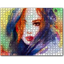 Cakapuzzle Modern Sanat Başı Örtülü Kadın 120 Parça Puzzle Yapboz Mdf (Ahşap)