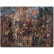 Cakapuzzle Savaş Sahnesi Karmaşa 120 Parça Puzzle Yapboz Mdf (Ahşap)
