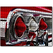 Cakapuzzle 1964 Chevrolet Impala Arka Stop Detay 120 Parça Puzzle Yapboz Mdf (Ahşap)