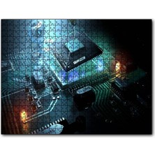 Cakapuzzle Anakart Üzerinde Çalışmalar 120 Parça Puzzle Yapboz Mdf (Ahşap)