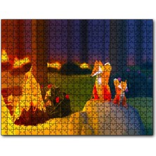 Cakapuzzle 2018 Soyut Sanat Tasarım Orman Tilki 120 Parça Puzzle Yapboz Mdf (Ahşap)