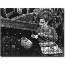 Cakapuzzle Çay Zamanı Charlie Chaplin 1889 Modern Times Filminde 120 Parça Puzzle Yapboz Mdf (Ahşap)