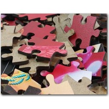 Cakapuzzle Çayırdaki Yetişkin Fil ve Kızıl Gökler 500 Parça Puzzle Yapboz Mdf (Ahşap)